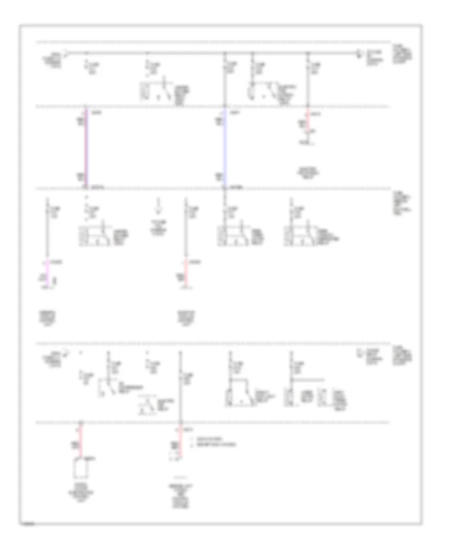 Power Distribution Wiring Diagram 2 of 5 for MINI Cooper 2002
