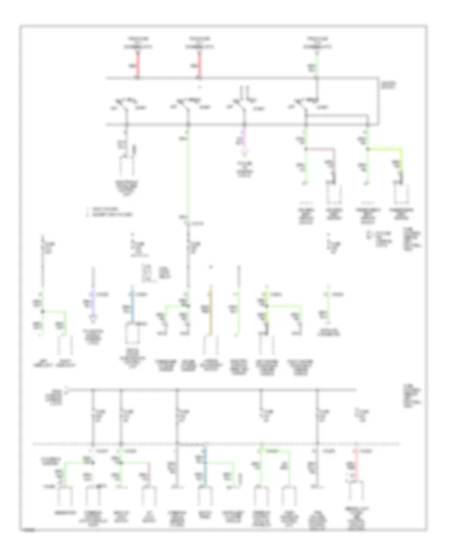 Power Distribution Wiring Diagram 4 of 5 for MINI Cooper 2002