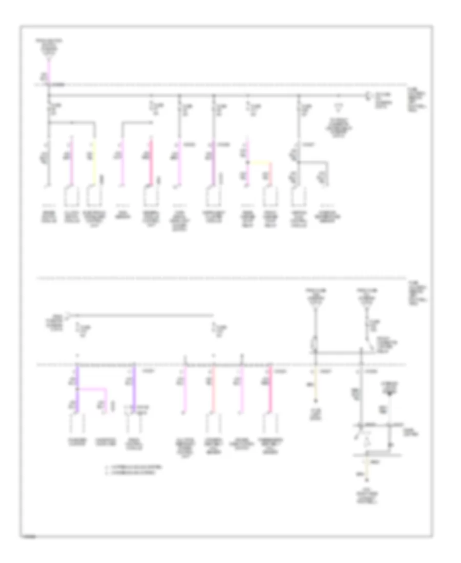 Power Distribution Wiring Diagram (5 of 5) for MINI Cooper 2002