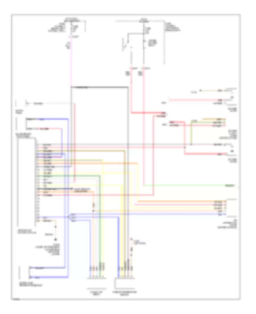 Automatic AC Wiring Diagram, with Single Stage Cooling Fans (1 of 2) for MINI Cooper S 2003