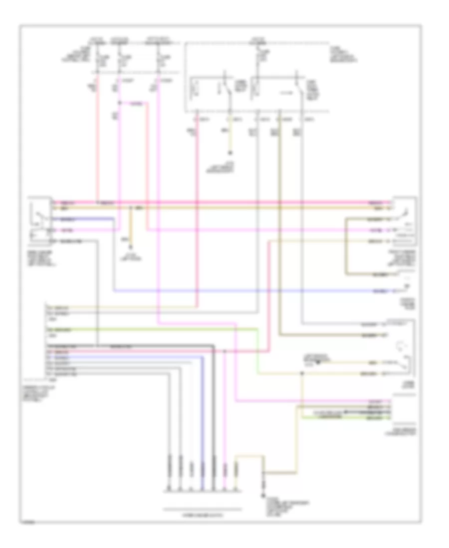 Электросхема передних стеклоочистителей дворников и омывателя лобового стекла для MINI Cooper S 2003