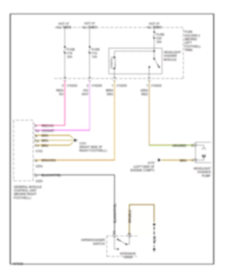 схема шайбы фары для MINI Cooper S 2003