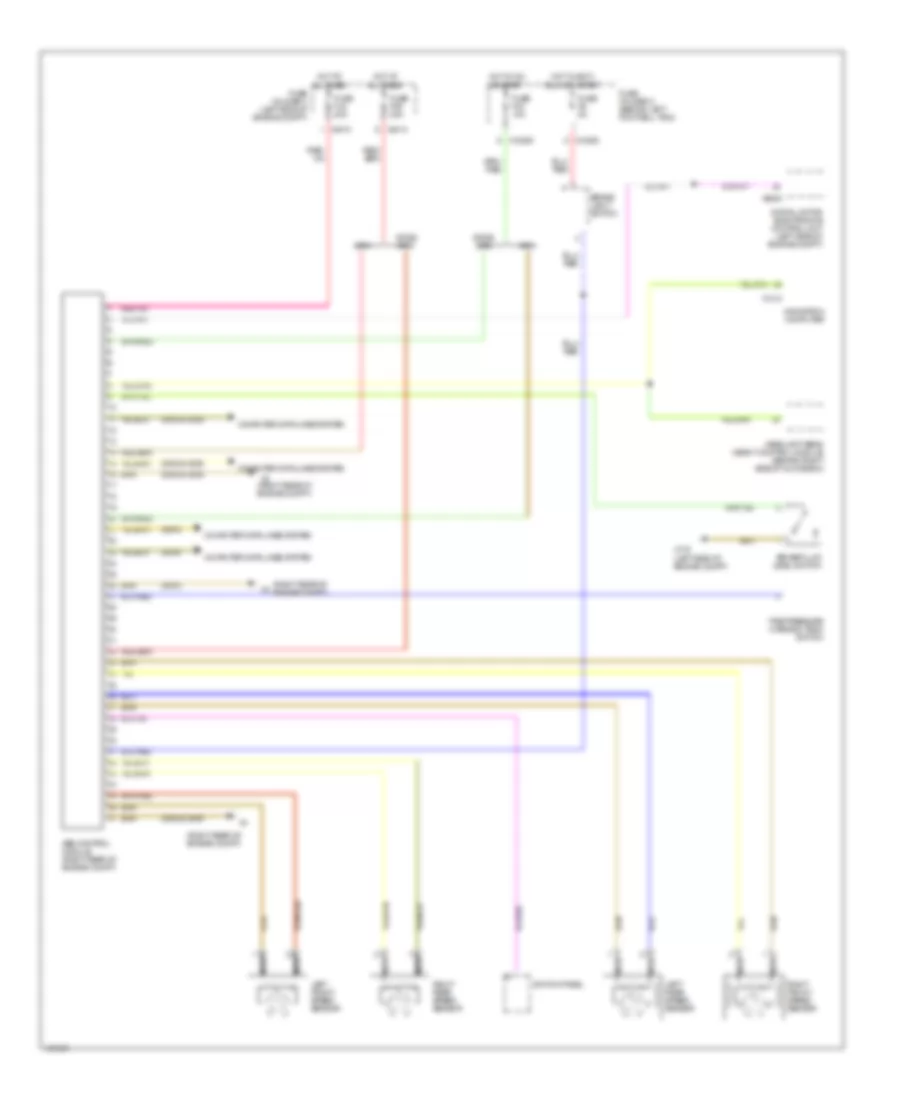 Anti-lock Brakes Wiring Diagram, without Dynamic Stability Control for MINI Cooper 2004