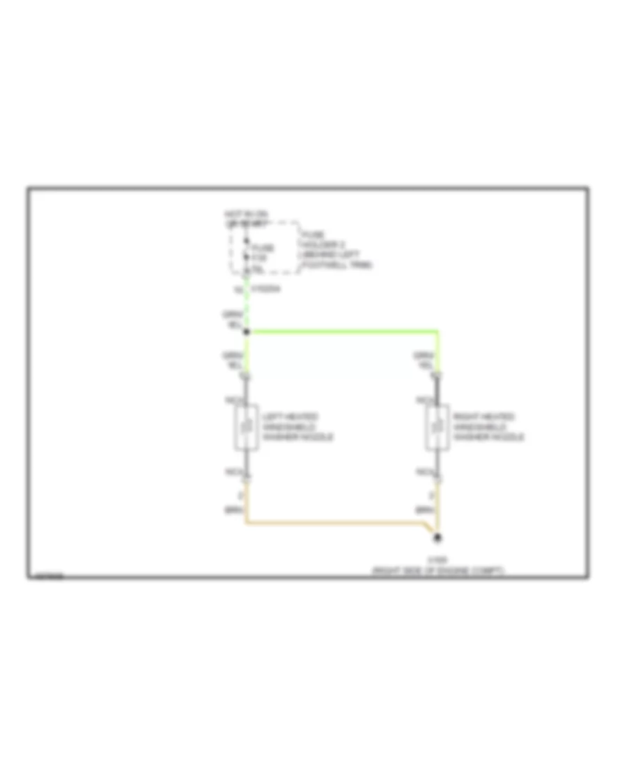 Электросхема быстрого подогрева шайбы для MINI Cooper 2004