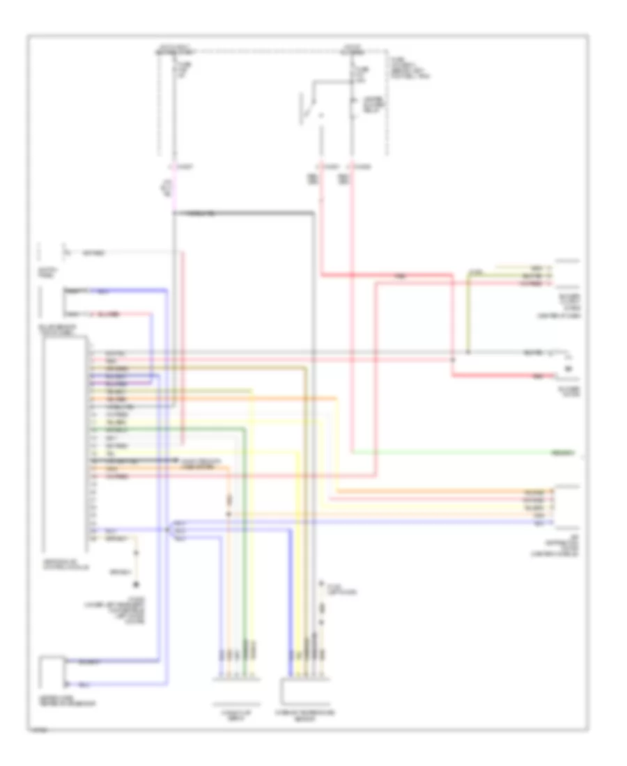 Automatic AC Wiring Diagram, with Single Stage Cooling Fans (1 of 2) for MINI Cooper S 2004