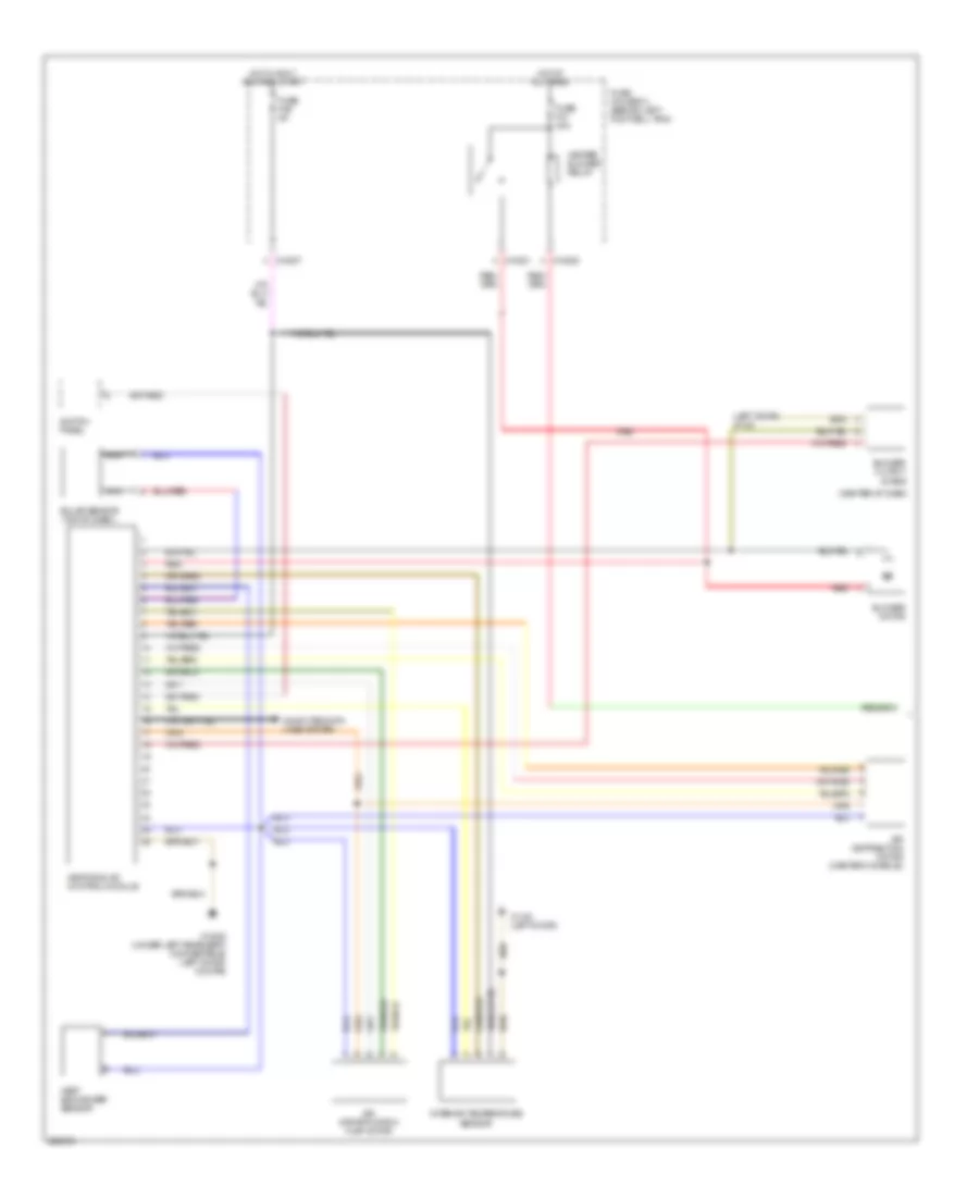 Automatic AC Wiring Diagram, with Single Stage Cooling Fans (1 of 2) for MINI Cooper 2005