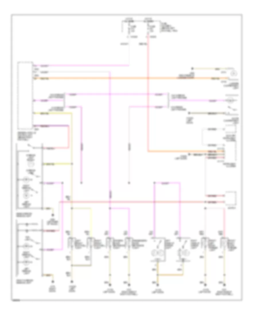 Courtesy Lamps Wiring Diagram, Except Convertible for MINI Cooper 2005