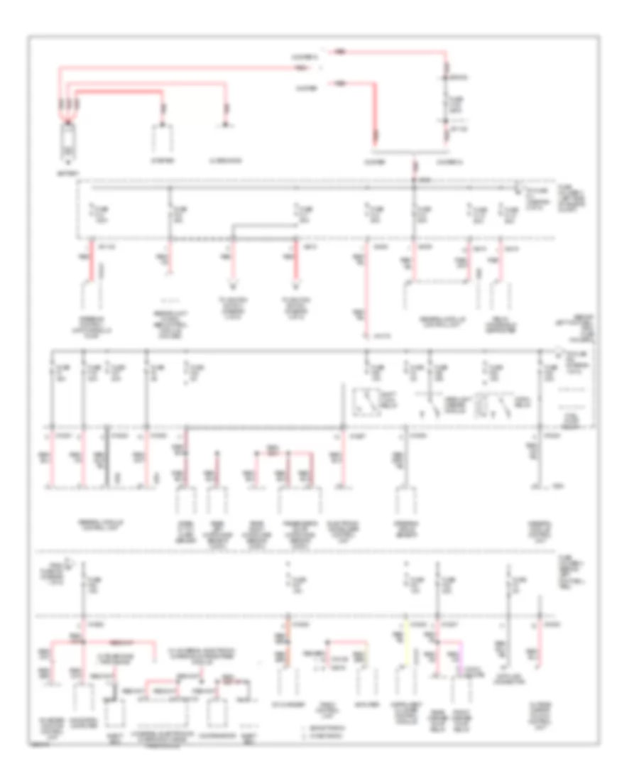 Power Distribution Wiring Diagram 1 of 5 for MINI Cooper 2005