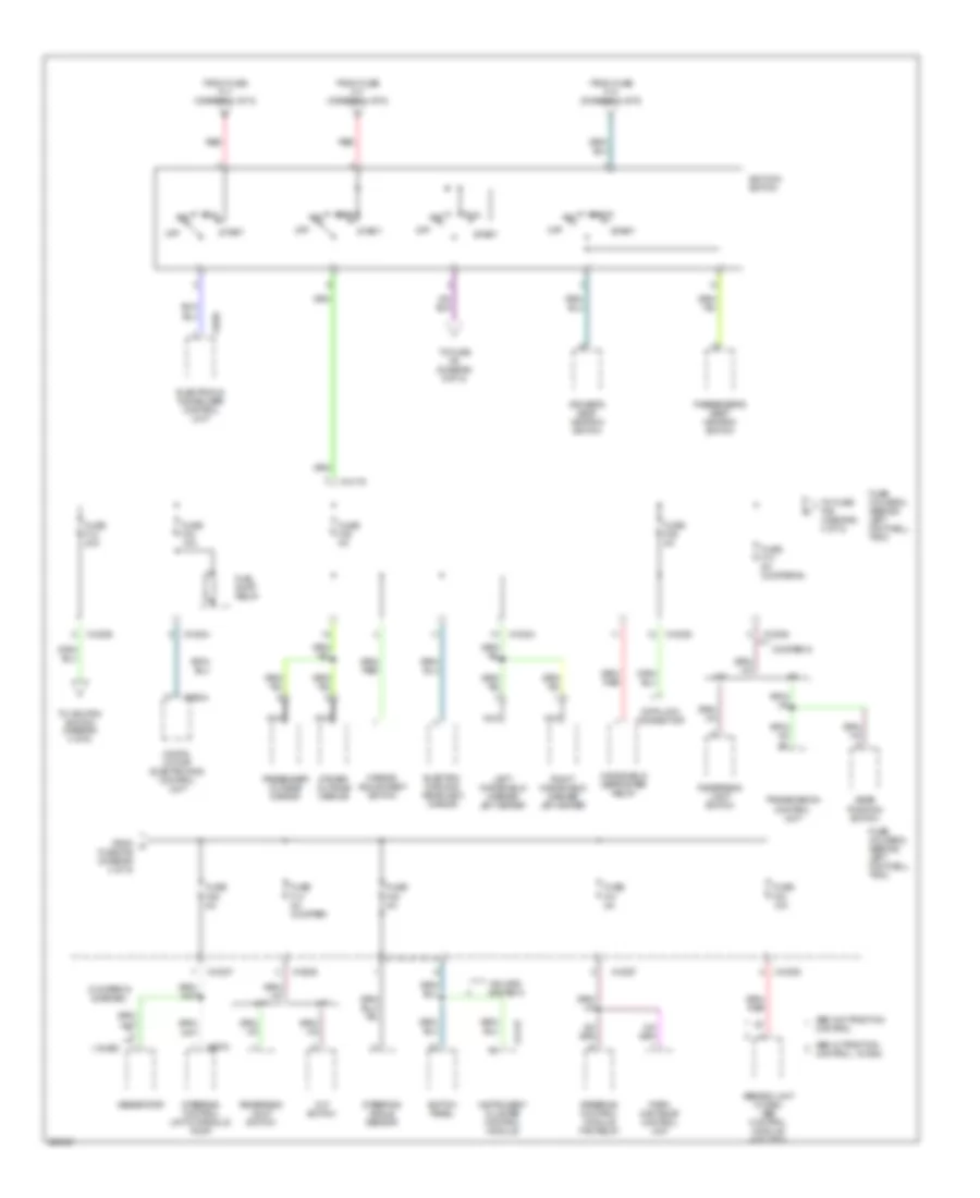 Power Distribution Wiring Diagram 4 of 5 for MINI Cooper 2005