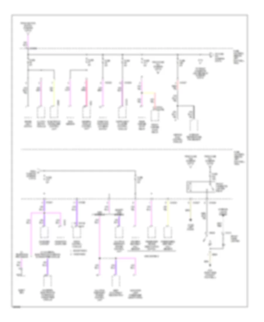 Power Distribution Wiring Diagram 5 of 5 for MINI Cooper 2005