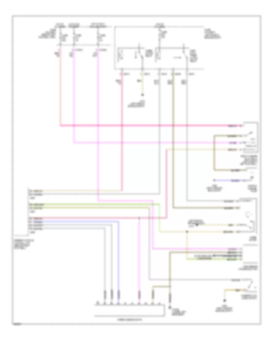 Электросхема передних стеклоочистителей дворников и омывателя лобового стекла, Кабриолет для MINI Cooper S 2005