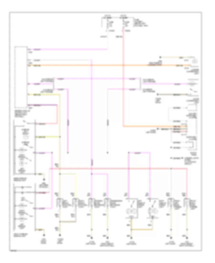 Courtesy Lamps Wiring Diagram Except Convertible for MINI Cooper 2006