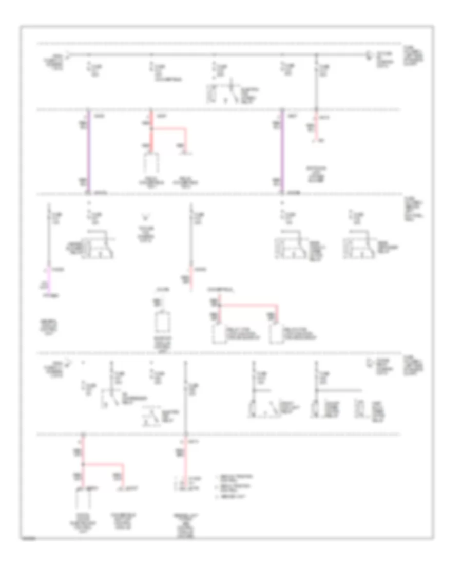 Power Distribution Wiring Diagram 2 of 5 for MINI Cooper 2006