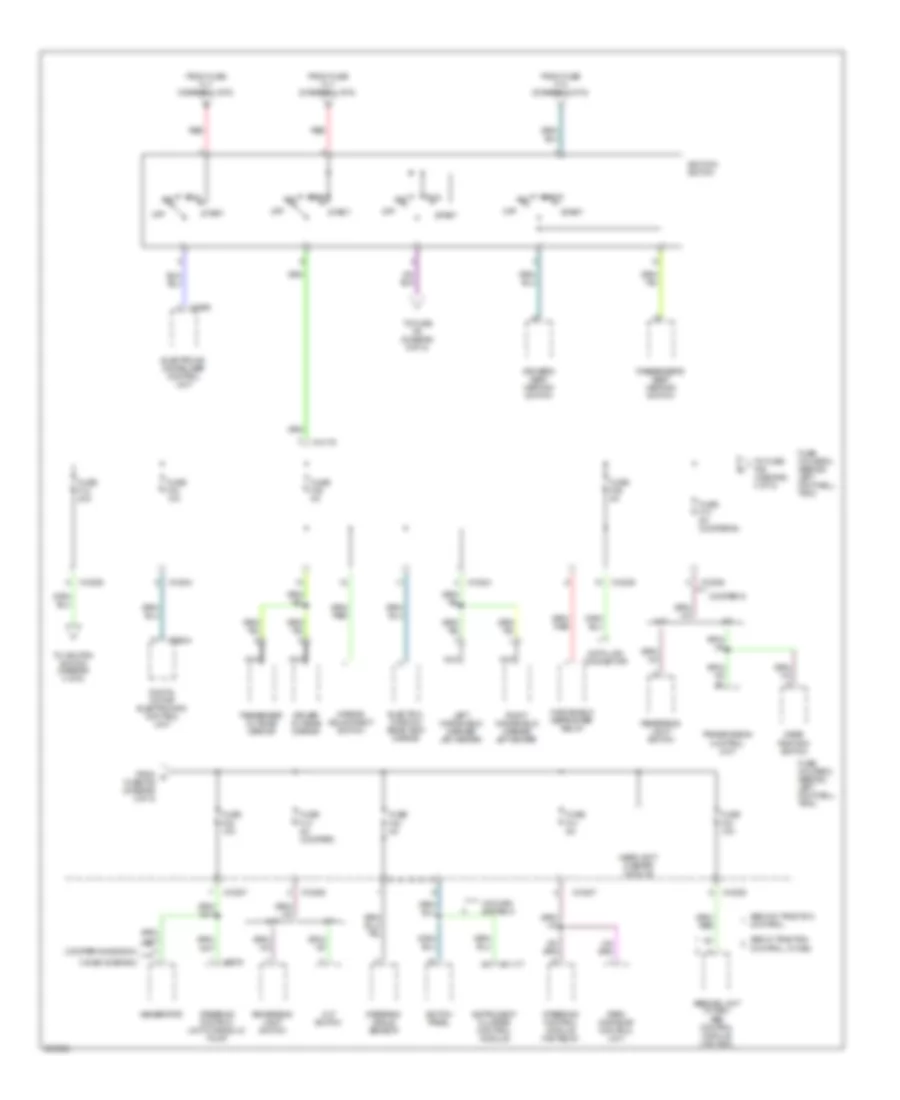 Power Distribution Wiring Diagram 4 of 5 for MINI Cooper 2006