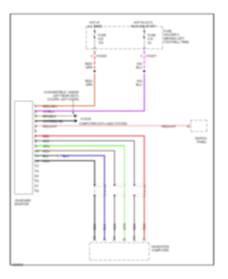 On Board Computer Wiring Diagram for MINI Cooper S 2006