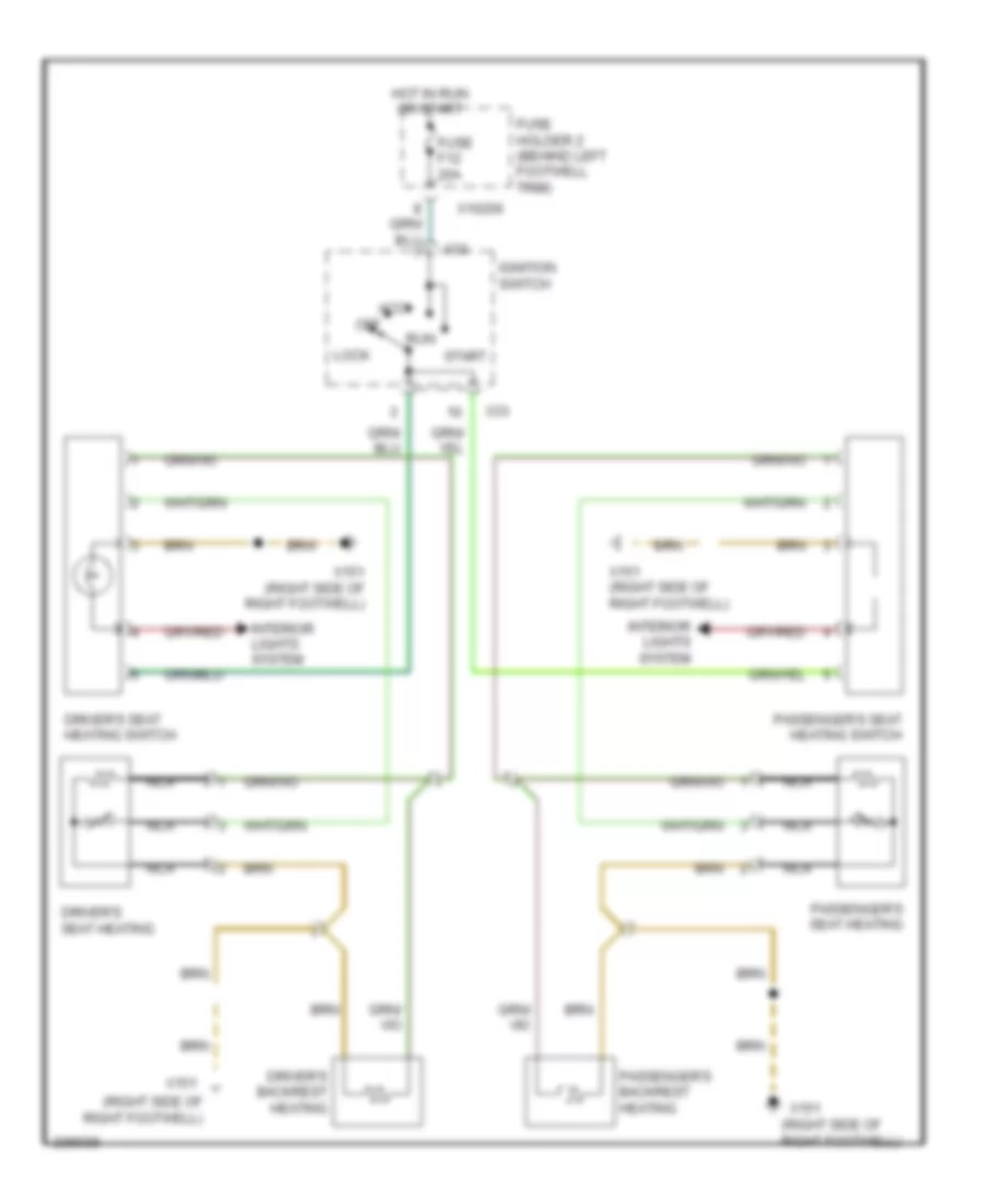 Heated Seats Wiring Diagram for MINI Cooper S 2006