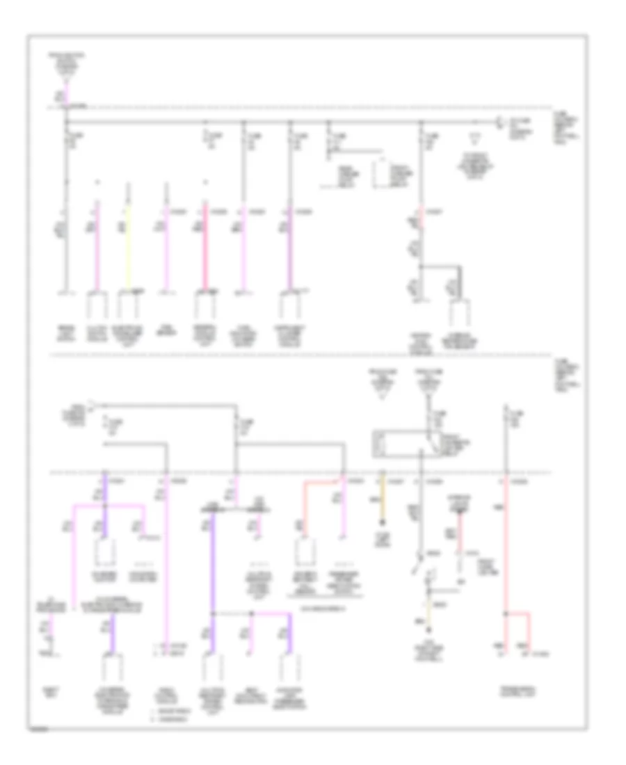 Power Distribution Wiring Diagram (5 of 5) for MINI Cooper 2007