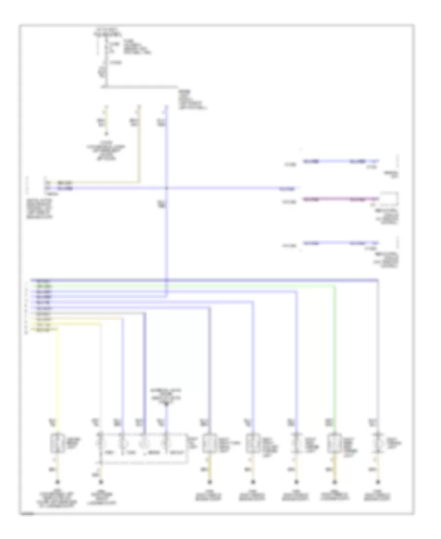 Exterior Lamps Wiring Diagram (2 of 2) for MINI Cooper S 2007