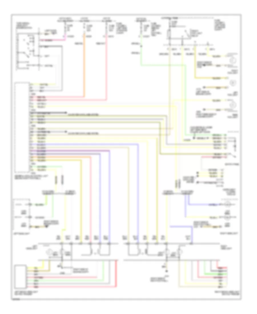 Headlamps Wiring Diagram for MINI Cooper S 2007