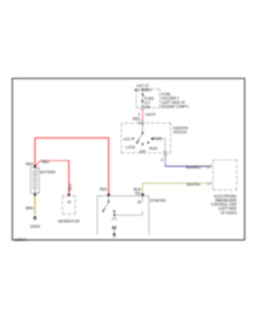 Starting Wiring Diagram for MINI Cooper S 2007