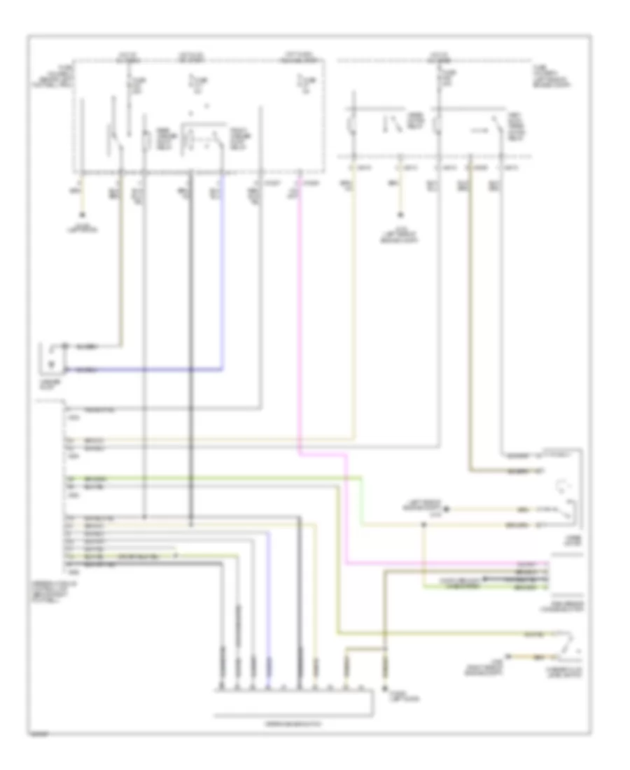 Front Wiper Washer Wiring Diagram Except Convertible for MINI Cooper S 2007