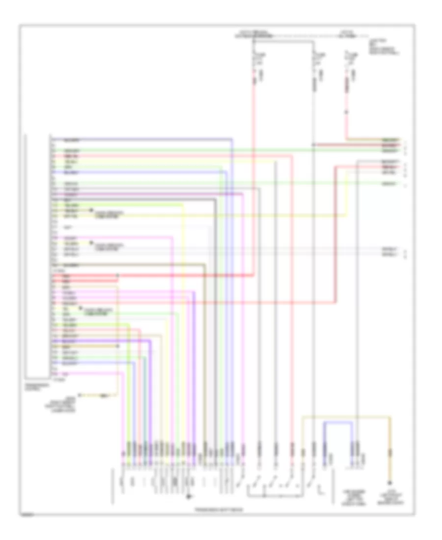 1.6L Turbo, Transmission Wiring Diagram, Except Convertible (1 of 2) for MINI Cooper 2008