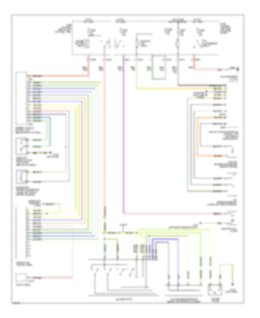 Manual AC Wiring Diagram, Convertible with Single Stage Cooling Fans for MINI Cooper 2008
