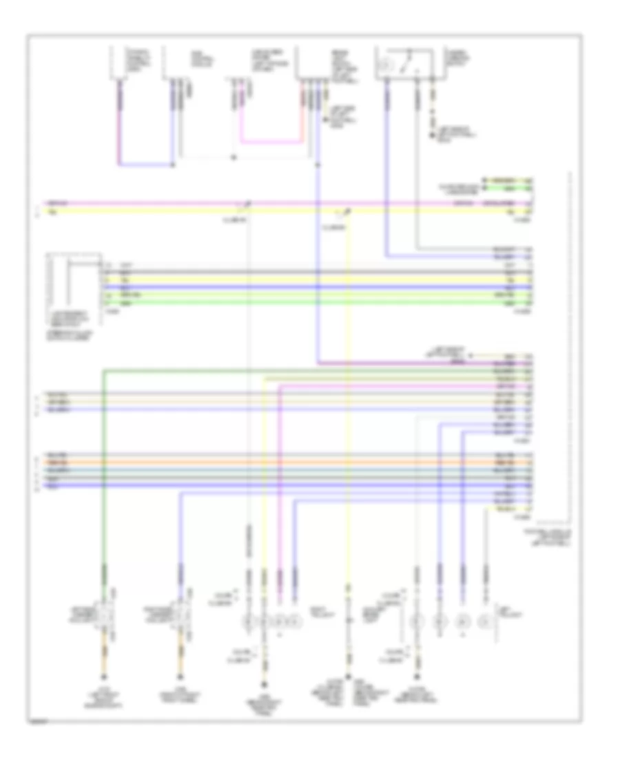 Exterior Lamps Wiring Diagram, Except Convertible (2 of 2) for MINI Cooper 2008