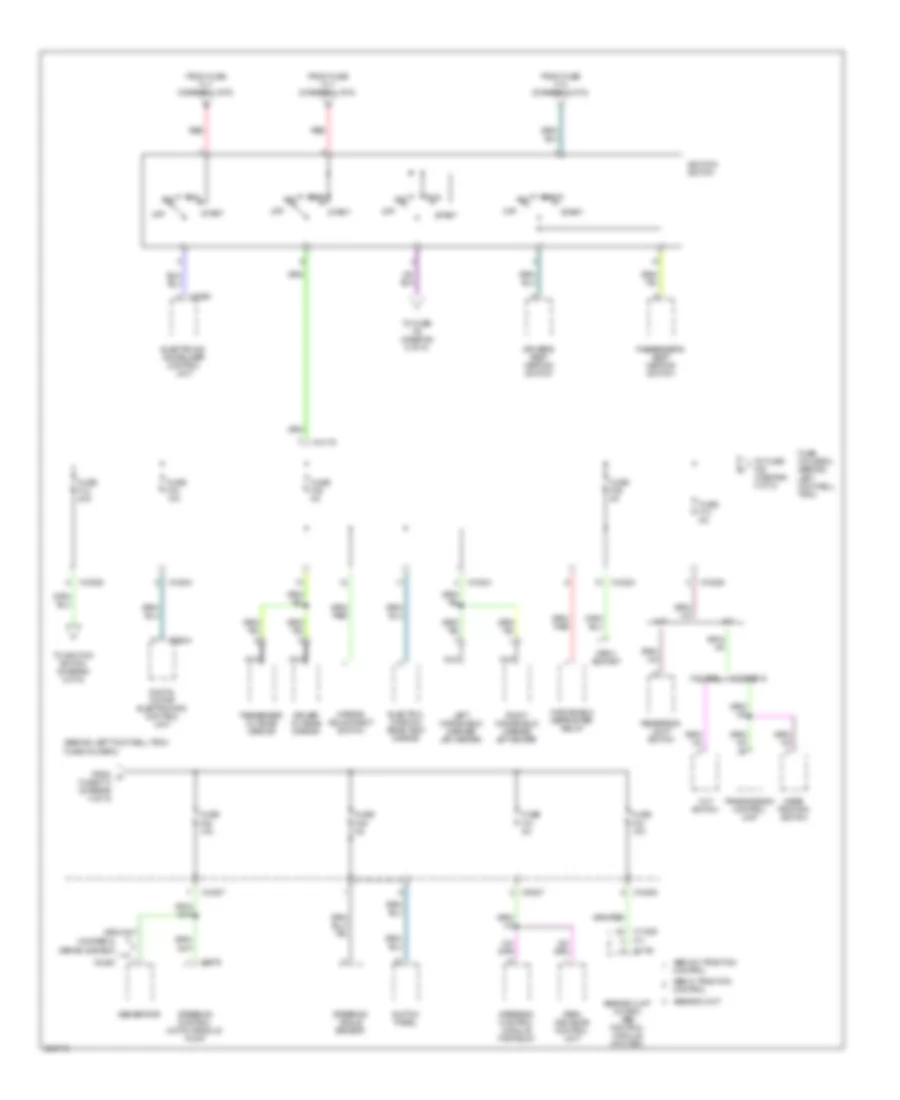Power Distribution Wiring Diagram, Convertible (4 of 5) for MINI Cooper 2008