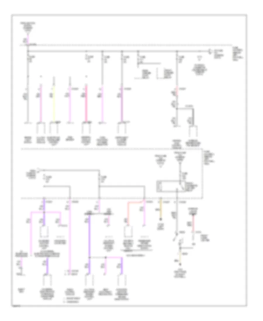 Power Distribution Wiring Diagram, Convertible (5 of 5) for MINI Cooper 2008