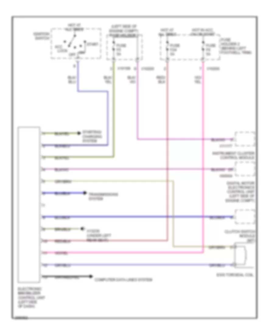 Immobilizer Wiring Diagram, Convertible for MINI Cooper Clubman 2008