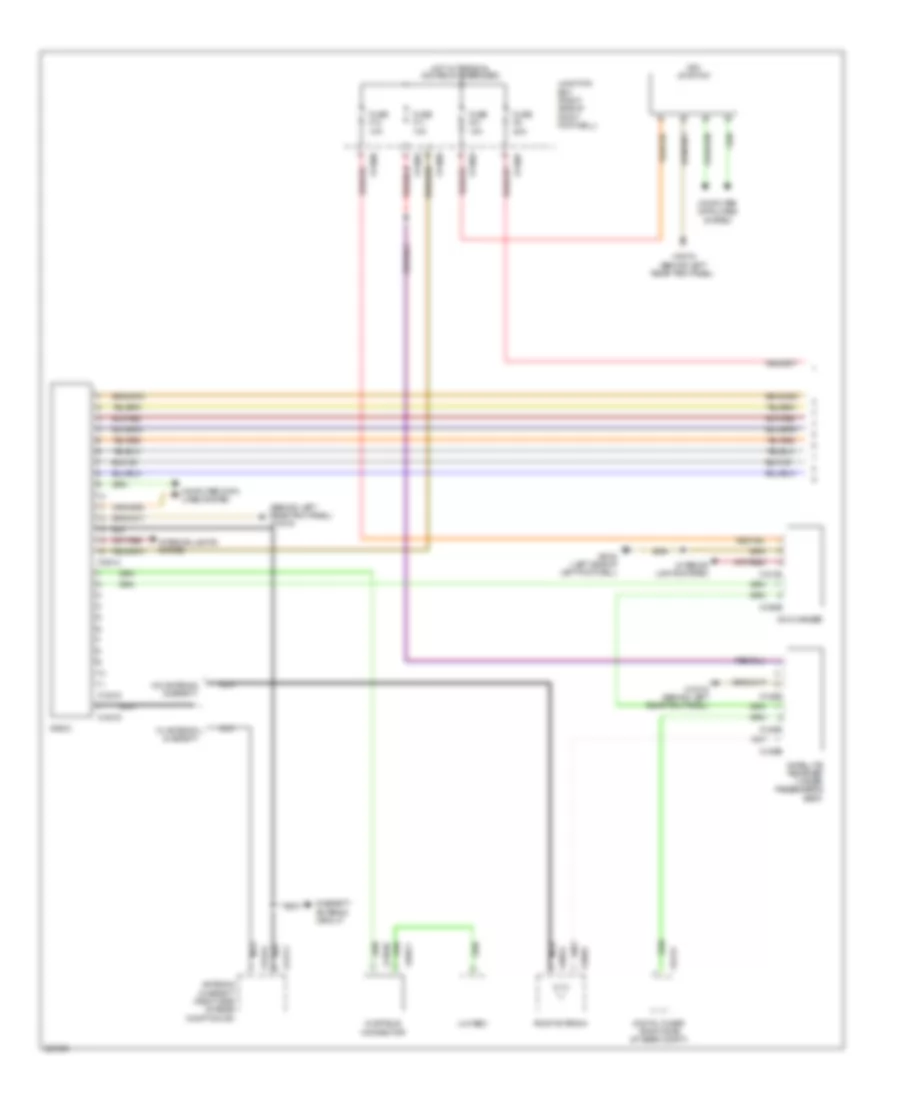 Radio Wiring Diagram Except Convertible without Car Communication Computer M ASK with Amplifier 1 of 2 for MINI Cooper Clubman 2008