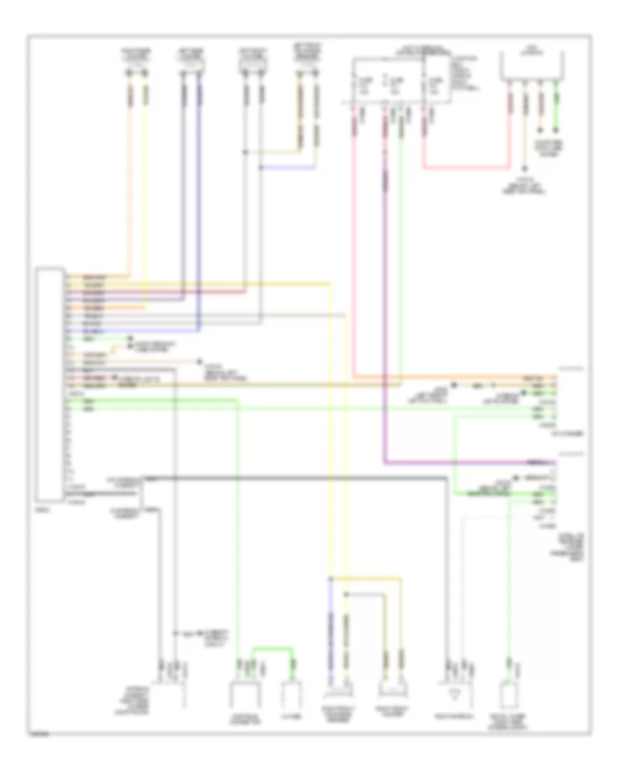 Radio Wiring Diagram Except Convertible without Car Communication Computer M ASK without Amplifier for MINI Cooper Clubman 2008