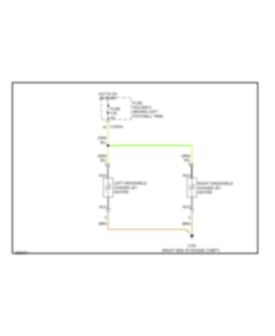 Электросхема быстрого подогрева шайбы, Кабриолет для MINI Cooper S 2008