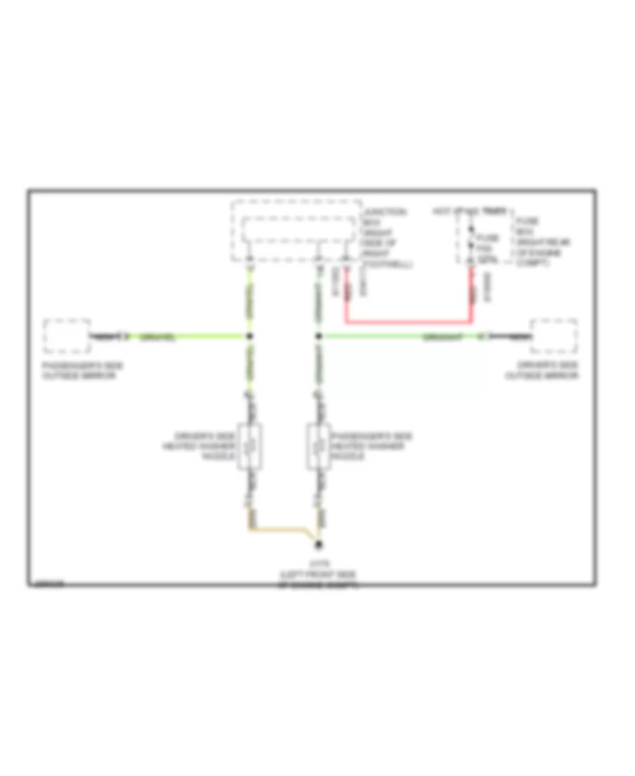 Электросхема быстрого подогрева шайбы, Кабриолет Except для MINI Cooper S 2008