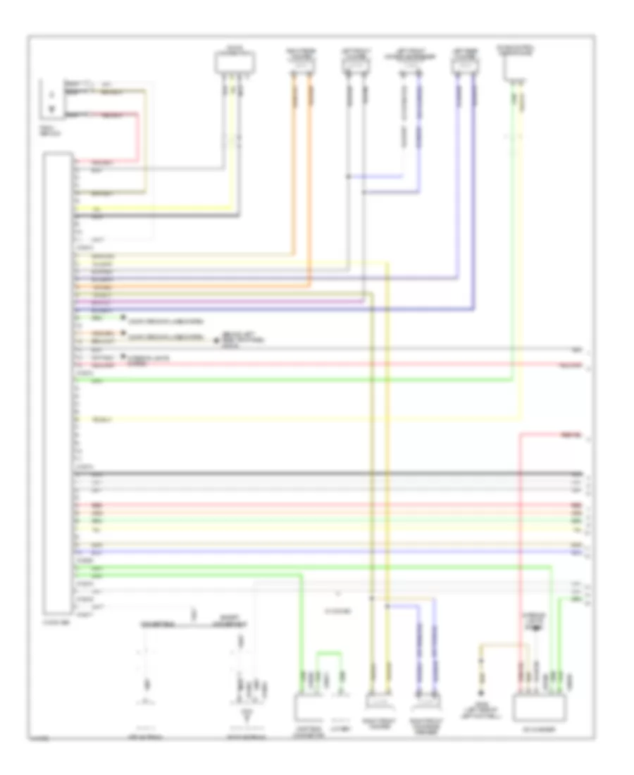 Navigation Wiring Diagram, without Amplifier (1 of 2) for MINI Cooper 2009