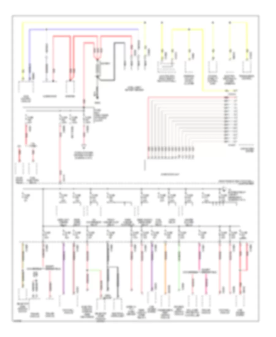Power Distribution Wiring Diagram 1 of 3 for MINI Cooper 2009