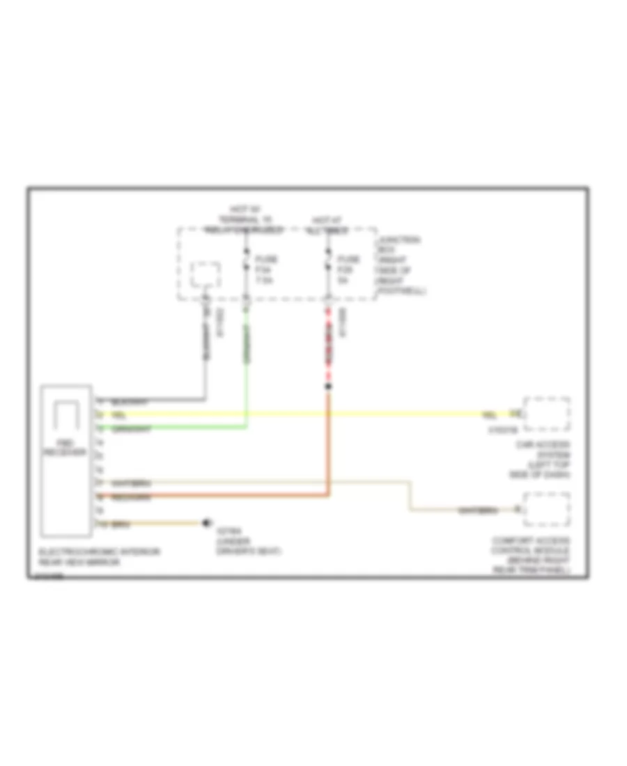 Electrochromic Mirror Wiring Diagram for MINI Cooper Clubman 2009