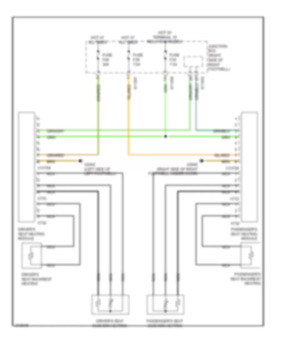 Heated Seats Wiring Diagram for MINI Cooper Clubman 2009