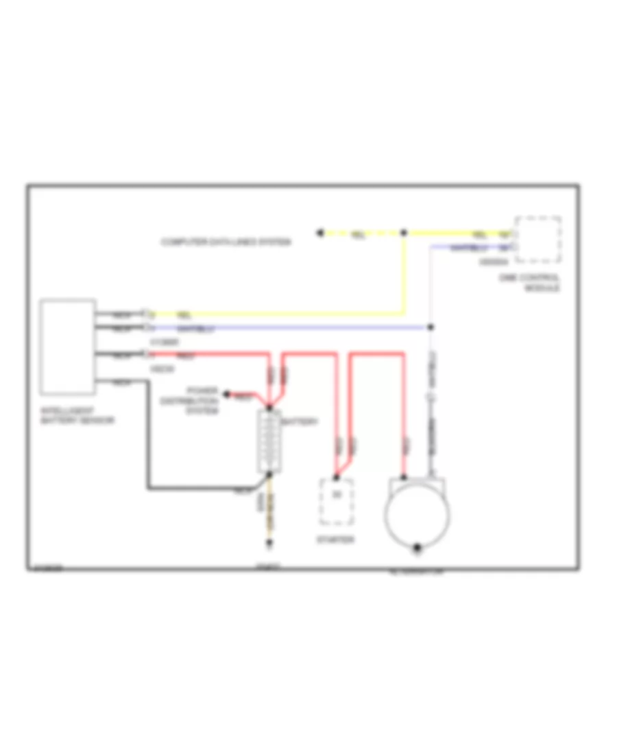 Charging Wiring Diagram for MINI Cooper Clubman 2009