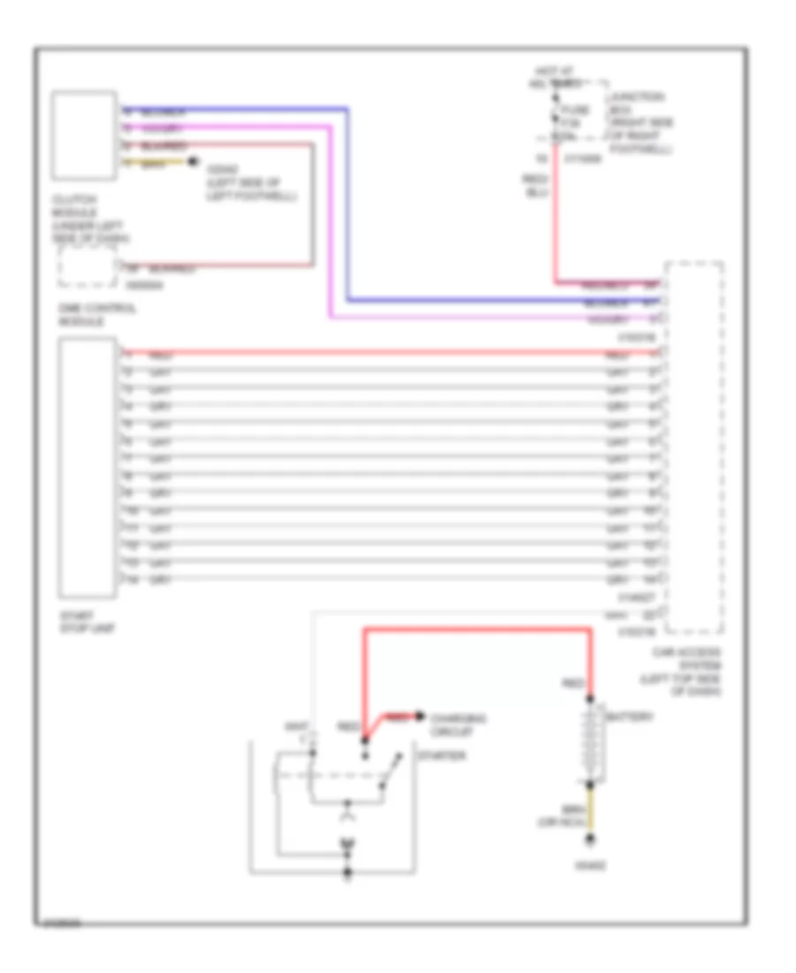 Starting Wiring Diagram for MINI Cooper Clubman 2009