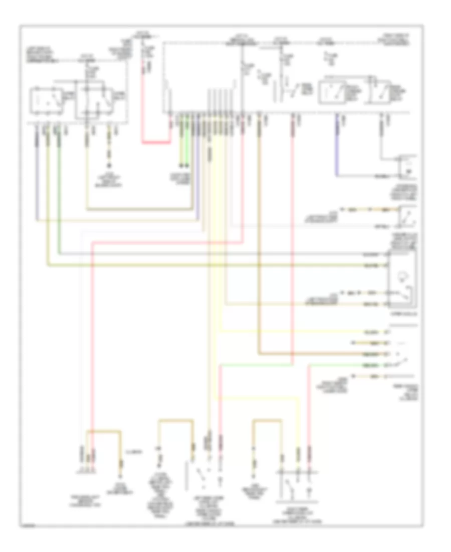 Передняя сторона и Электросхема заднего стеклоочистителя дворника и омывателя для MINI Cooper Works Clubman 2009