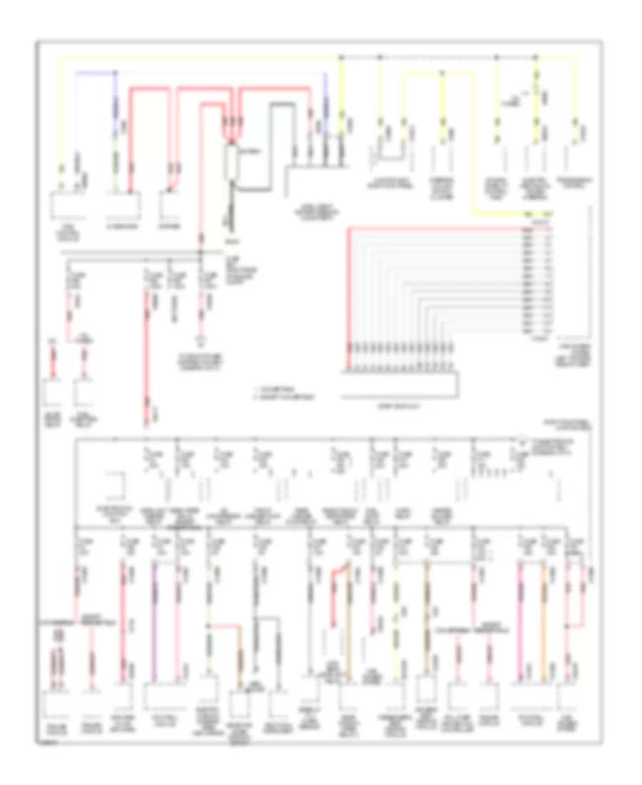Power Distribution Wiring Diagram 1 of 3 for MINI Cooper 2010