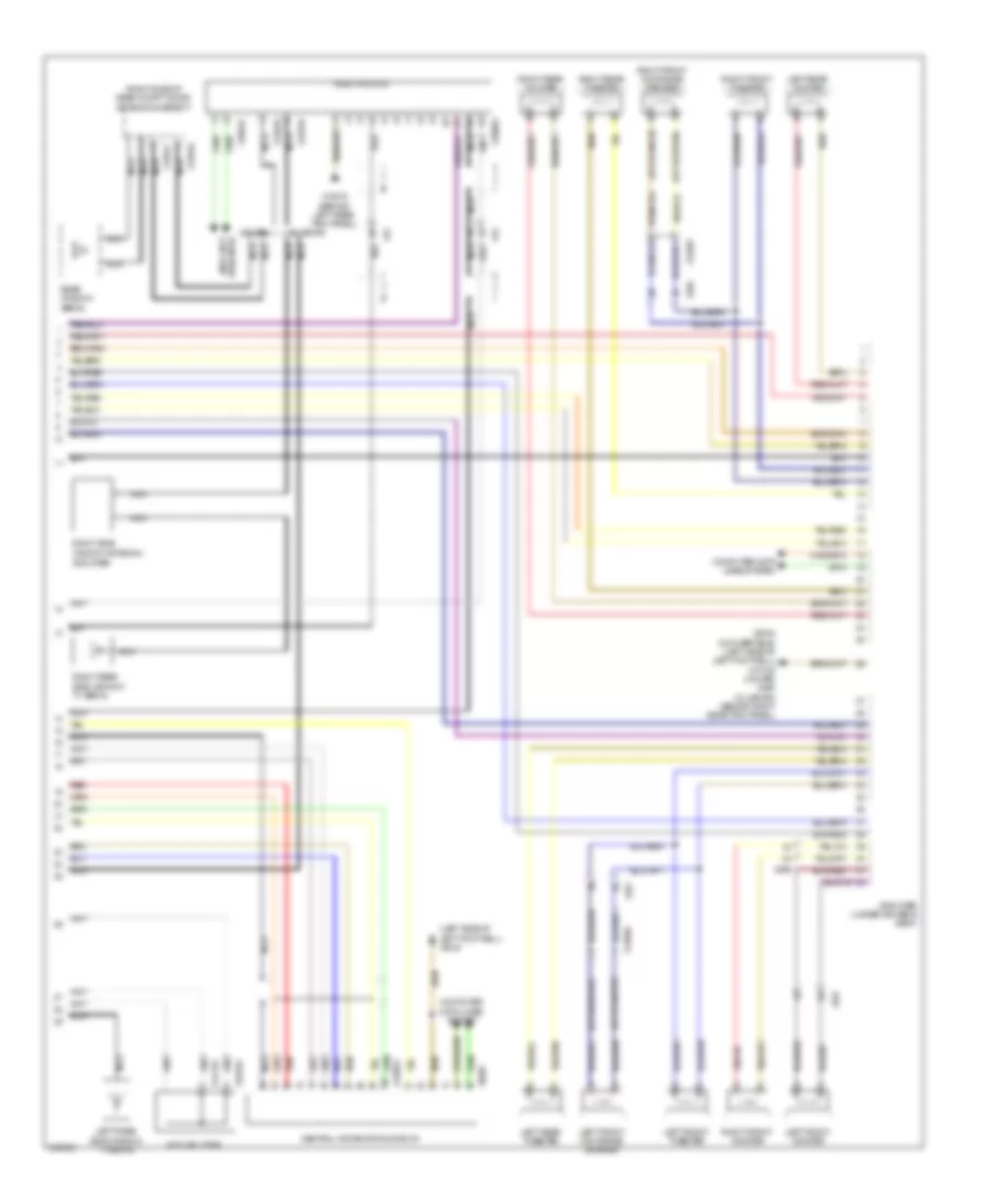 Radio Wiring Diagram, with CCC  M-ASK with Amplifier (2 of 2) for MINI Cooper 2010