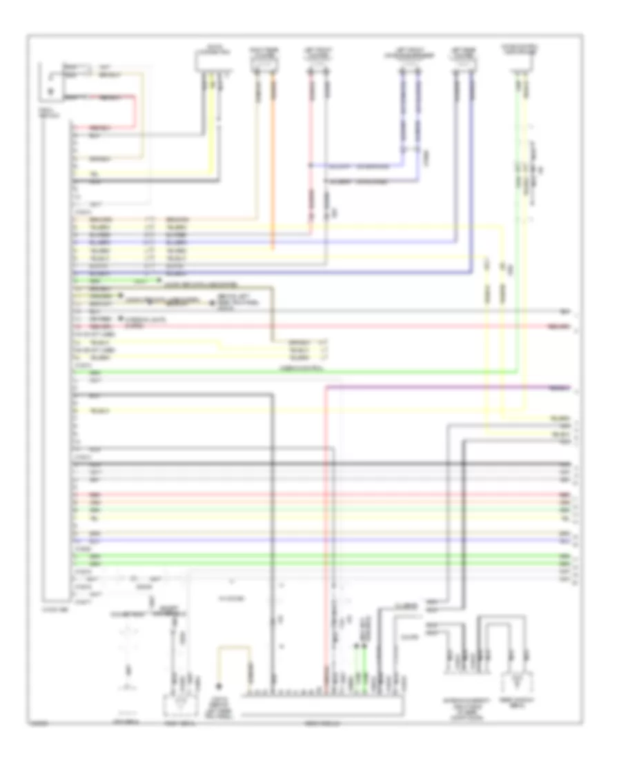 Radio Wiring Diagram, with CCC  M-ASK without Amplifier (1 of 2) for MINI Cooper 2010