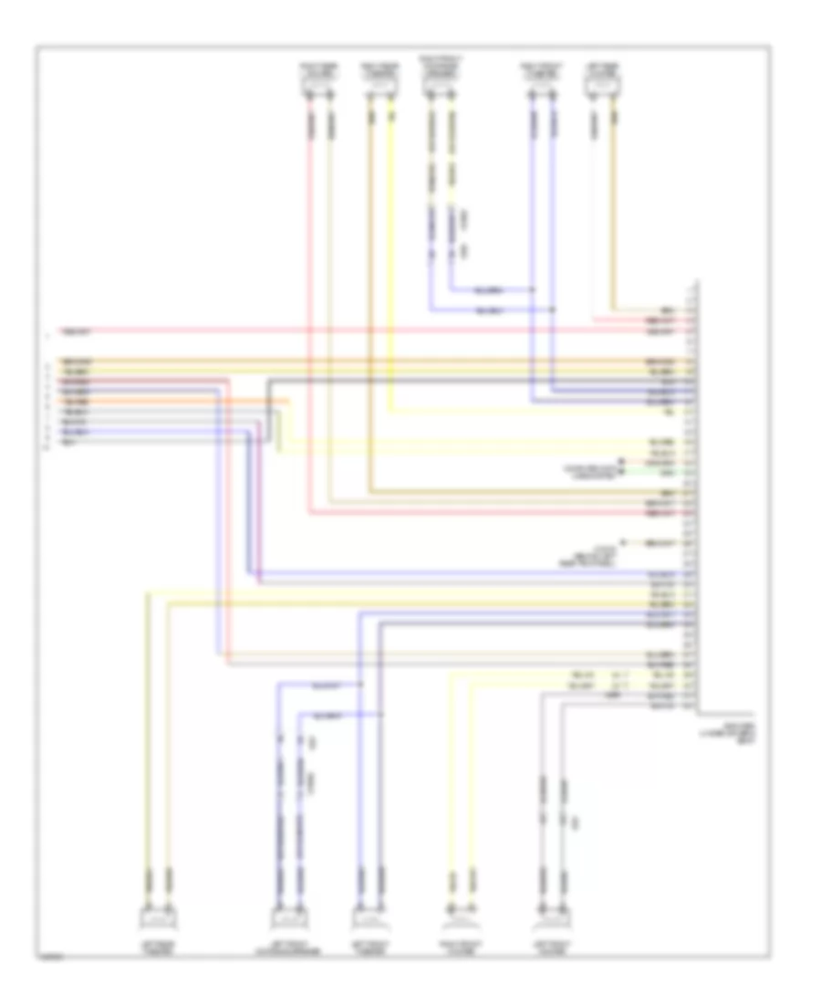 Radio Wiring Diagram, without CCC  M-ASK with Amplifier (2 of 2) for MINI Cooper 2010