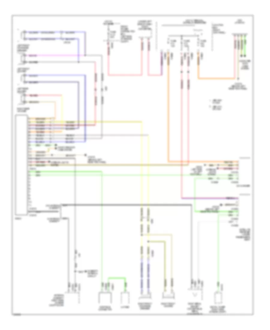 Radio Wiring Diagram, without CCC  M-ASK without Amplifier for MINI Cooper 2010
