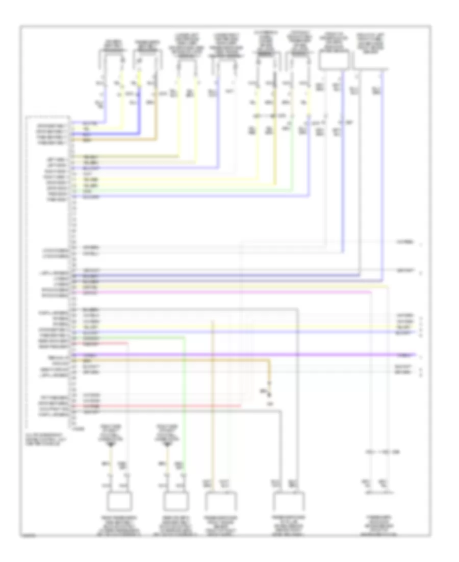 Supplemental Restraints Wiring Diagram 1 of 2 for MINI Cooper 2010