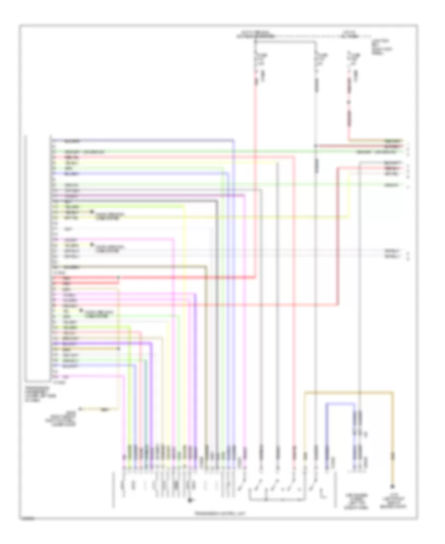 Transmission Wiring Diagram 1 of 2 for MINI Cooper 2010