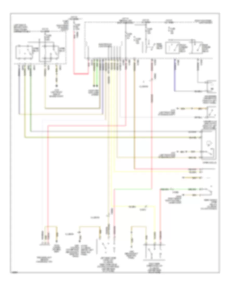 Передняя сторона и Электросхема заднего стеклоочистителя дворника и омывателя для MINI Cooper Clubman 2010